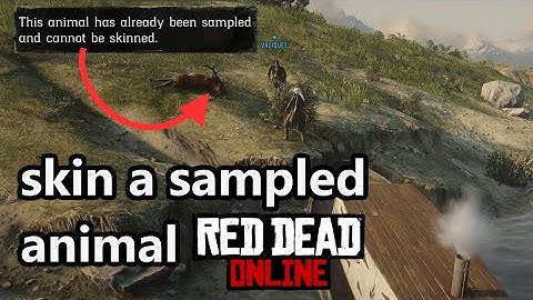 How to skin any sampled Legendary Animal in RDO