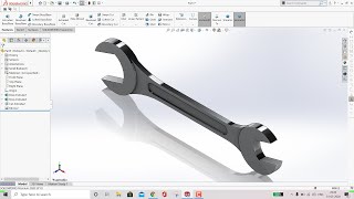 Spanner or Wrench  Solidworks Premium Tutorial Exercise #006