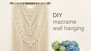 DIY | macrame layered wall hanging | 마크라메 레이어드 월 행잉