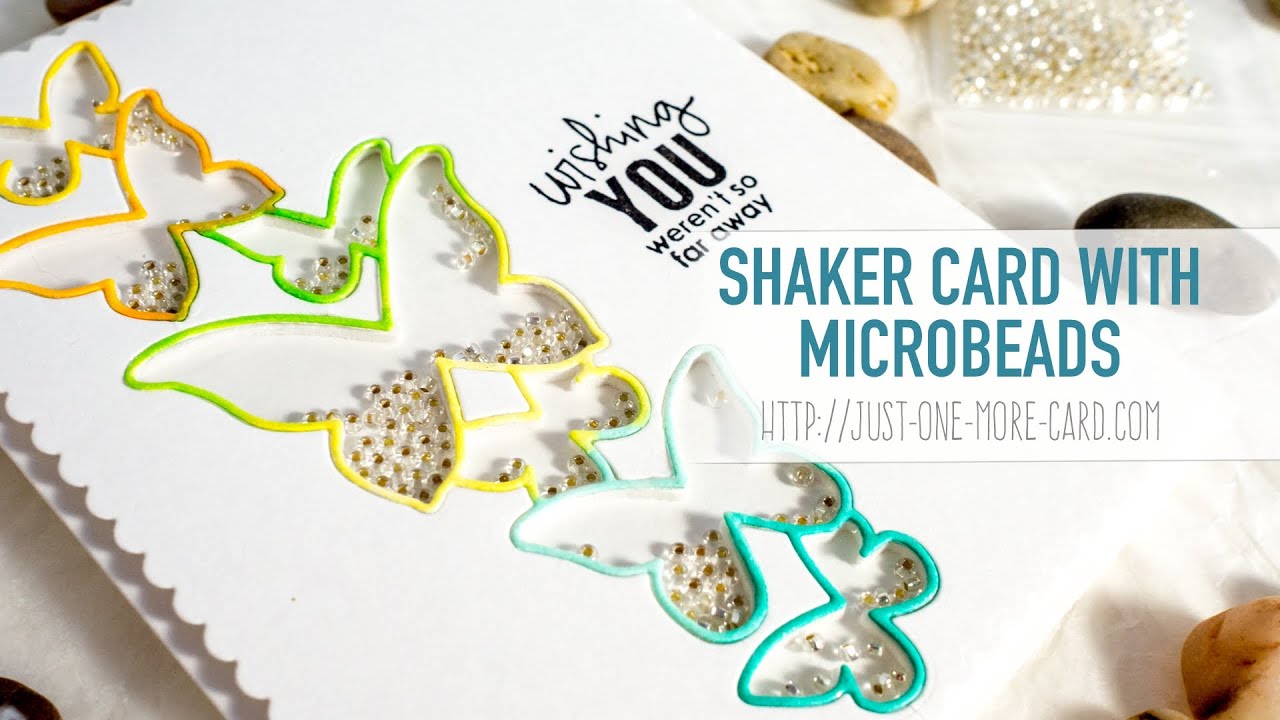 Create A Stunning Shaker Card with Seed Beads YouTube