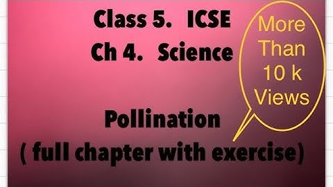 Pollination,Chapter 4, Class 5 /ICSE /Science #science #class5 