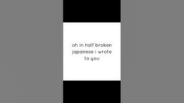 half broken japanese lyrics by ewy #shorts #dontflop #lyrics