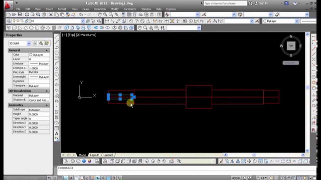 TUTORIAL AUTOCAD 2012 GAMBAR 2D JADI 3D YouTube TUTORIAL AUTOCAD 2012 GAMBAR 2D JADI 3D YouTube