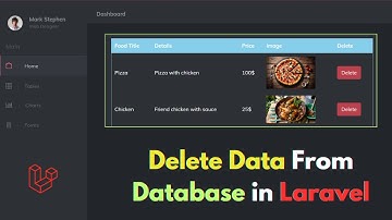 #7 How to Delete data in Laravel for Beginners | Laravel Restaurant Management Project Tutorial