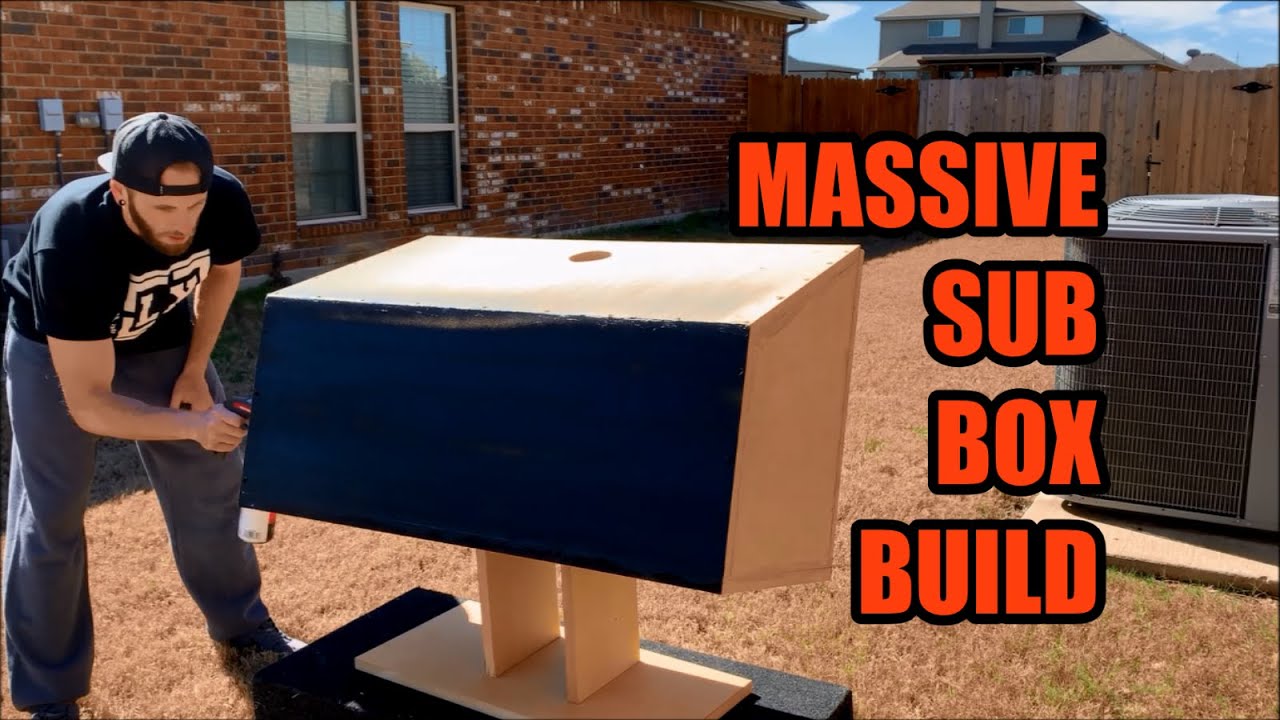 Giant Sub Box Build for 15 inch Subwoofer YouTube