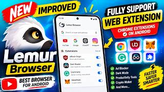 🚀 Lemur Browser New Version | Chrome Extensions & DNS Support Explained #extension #browser #chrome 