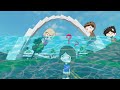 ESCONDIDAS BAJO EL AGUA CON EL TEAM ANORMAL EN BROOKHAVEN ROBLOX