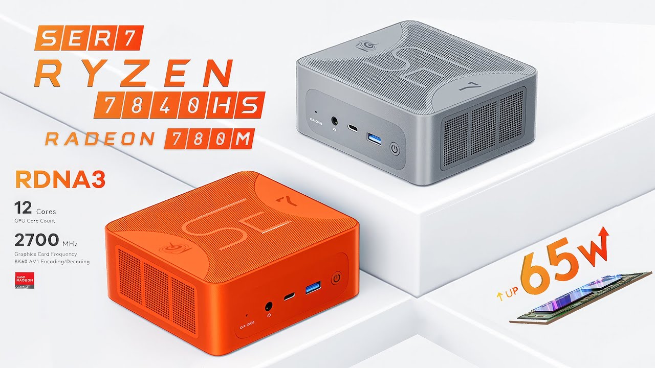 SER7 7840HS First Look, An All-New Small Foot Print Mini PC Has The Power  To Game! 