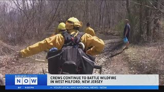 Crews continue to battle wildfire in West Milford