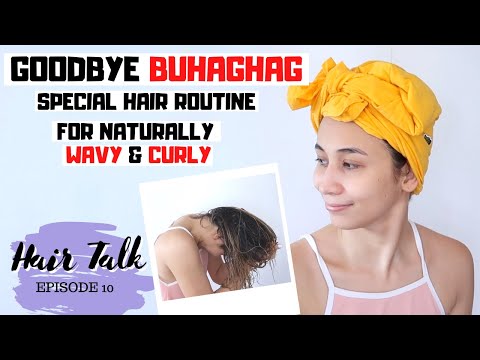 PAANO MAWALA ANG BUHAGHAG NA BUHOK? | WAVY & CURLY HAIR ROUTINE | Lolly Isabel