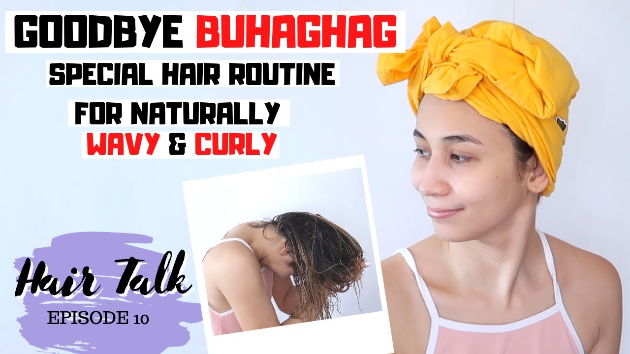 PAANO MAWALA ANG BUHAGHAG NA BUHOK? | WAVY & CURLY HAIR ROUTINE | Lolly Isabel