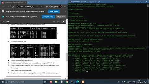 Membuat Database menggunakan MariaDB dengan metode DML dan Retrieve Data