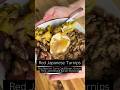 Red Japanese Turnips w/Curry Cauliflower, Ground Pork + Almond Butter/Coconut dressing #liferecipes
