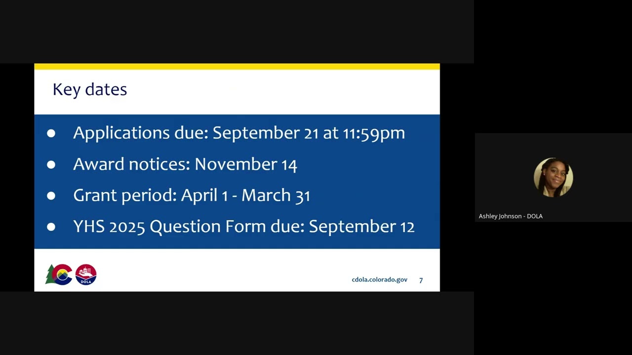 Office of Homeless Youth Services: 2025 Youth Housing Stability (YHS) Program NOFA Webinar