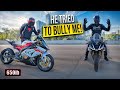 Builtmotor s1000rr tried to bully my rsv4 factory