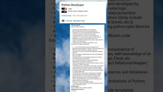 Python developer 🐍 | Software Engineer | Developer | #hire #jobs #vacancy