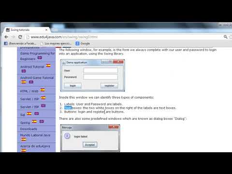 User interface programming  Java Swing  Video Tutorials in English