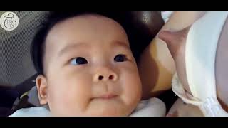 Baru bangun langsung nenen Chines breastfeeding || menyusui 🤱🤱