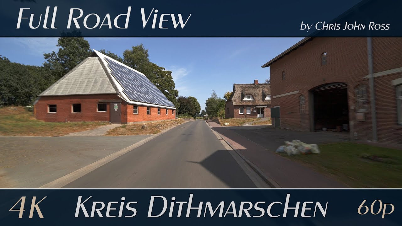 Kreis Dithmarschen, Schleswig-Holstein, Germany: Großenrade, Hochdonn - 4K (UHD/2160p/60p) Video