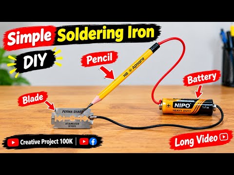😱12 Volt DC Solding Iron Making at Home | solding iron making at Home #soldingiron#electronic 