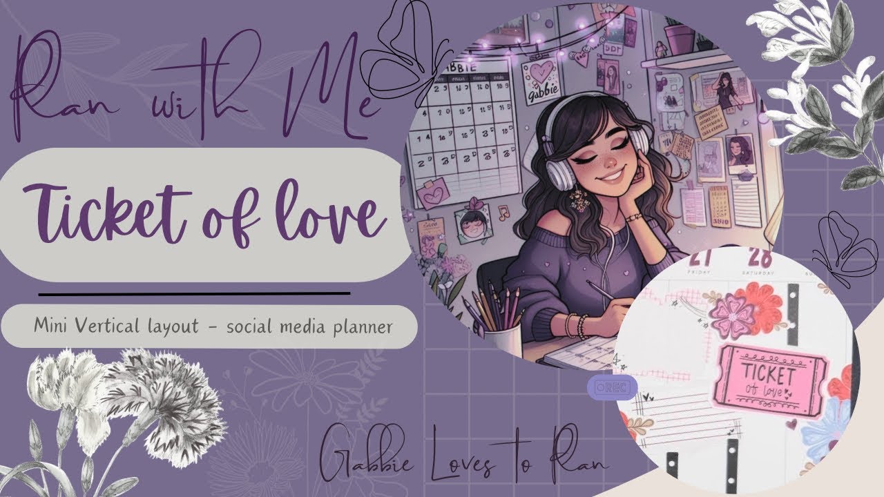 Ticket to love - Plan with me - Mini Social Media Planner