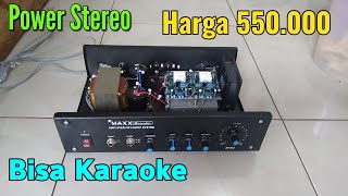 Power Stereo harga 550.000 bisa karaoke suaranya mantap siap horegg.