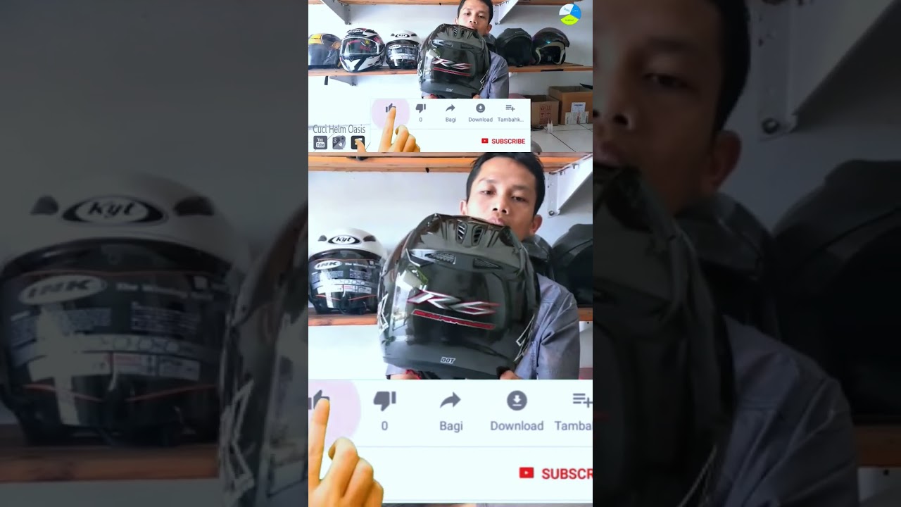 Cara melepas dan memasang kaca helm NHK R6 