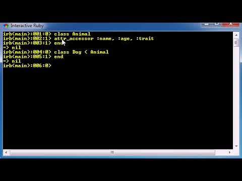 Ruby Programming Tutorial 6 Inheritance