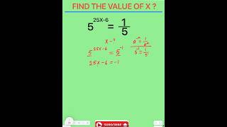 Find The Value Of X maths education exam short youtubeshorts shorts