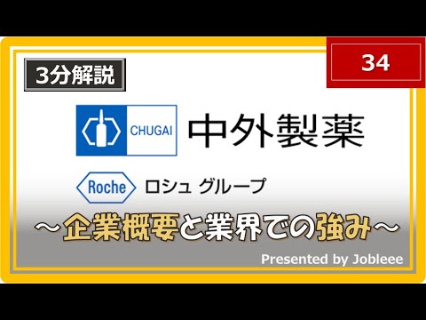 【3分解説】中外製薬の企業概要や業界での強みについて