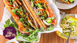 How to make a Vegan Tofu Banh Mi! Such a delicious and fusion dish Vegans/Vegetarians need to try!