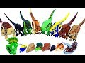 Learn Dinosaur names with Jurassic world lego dinosaur's head toy 쥬라기월드 공룡