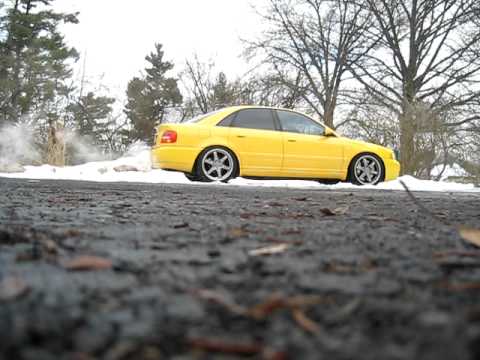 Audi S4 on snow with summer tires - YouTube
