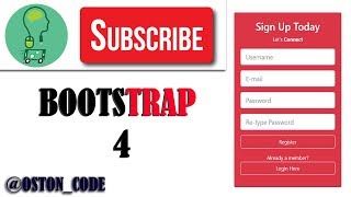 Build A Bootstrap 4 Registration form | Latest Beta Version