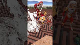 SMALL TO GIANT! GOGO GAGA AND CAR EATER IN BIG MAZE MAP