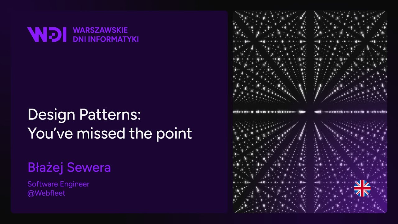 Błażej Sewera - Design Patterns: You’ve missed the point
