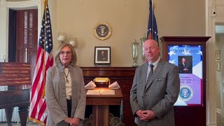 Cathie Thomas explains Jimmy Carter memorial