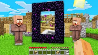 I found this SECRET PORTAL to ENDLESS MINECRAFT VILLAGE in My Minecraft World !! Infinite Village !!