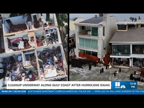 Gulf Coast cleanup after Hurricane Isaias