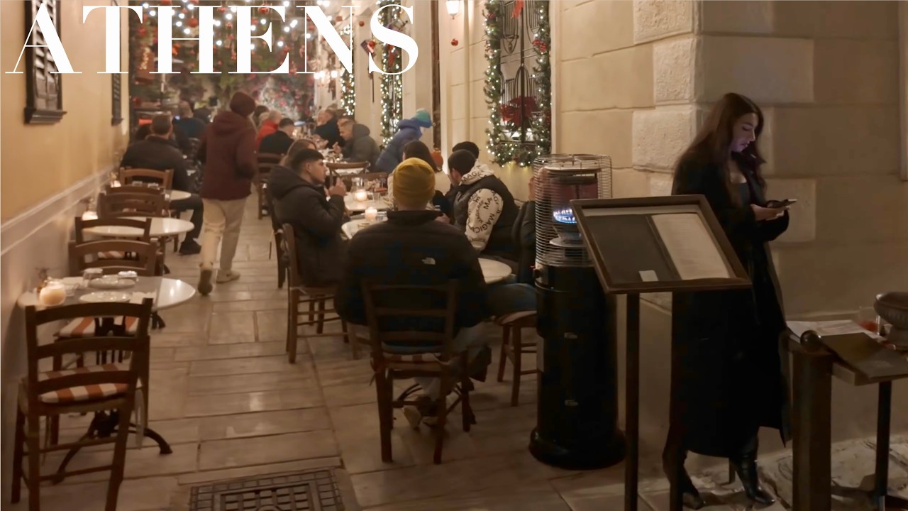 Festive Lit Athens Night Stroll | Winter 2026