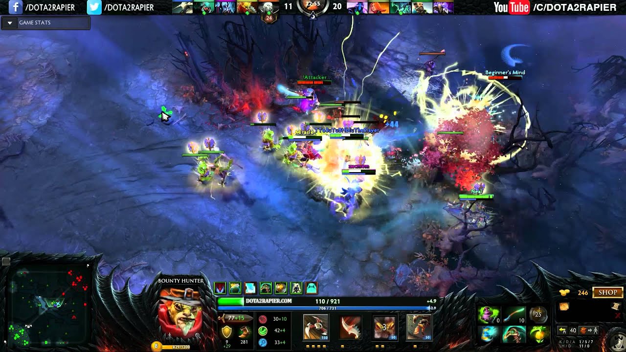 Miracle- & W33 Dota 2 vs !Attacker- Ranked Match - Pro FEED