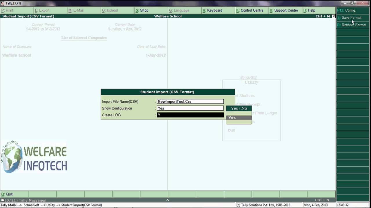 Quick Student Import in SchoolSoft 2013 (+91-9755514444) - YouTube
