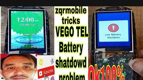 VGO TEL 3310 ||S500 battery  shatdowd problem Solution ZQR Mobile tricks
