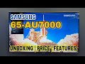 Samsung 65au7000 65 pouces 4k usmart tv dballage  caractristiques  prix