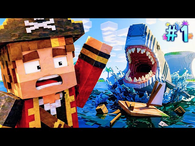 🦈 RAFT pero en MINECRAFT. Sobreviviendo en mi balsa en medio de la nada || PELAGO #1