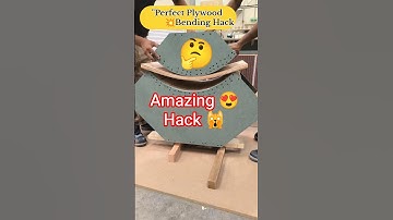 Amazing Round Ply Bending Trick | Genius Woodworking Idea 🔥#diy #carpentry #viral #tips #shorts