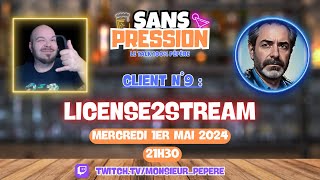 SANS PRESSION 9 = LICENSE2STREAM (alias PAPIGEEK) #talkshow #twitchfrance #retrogaming #cinema