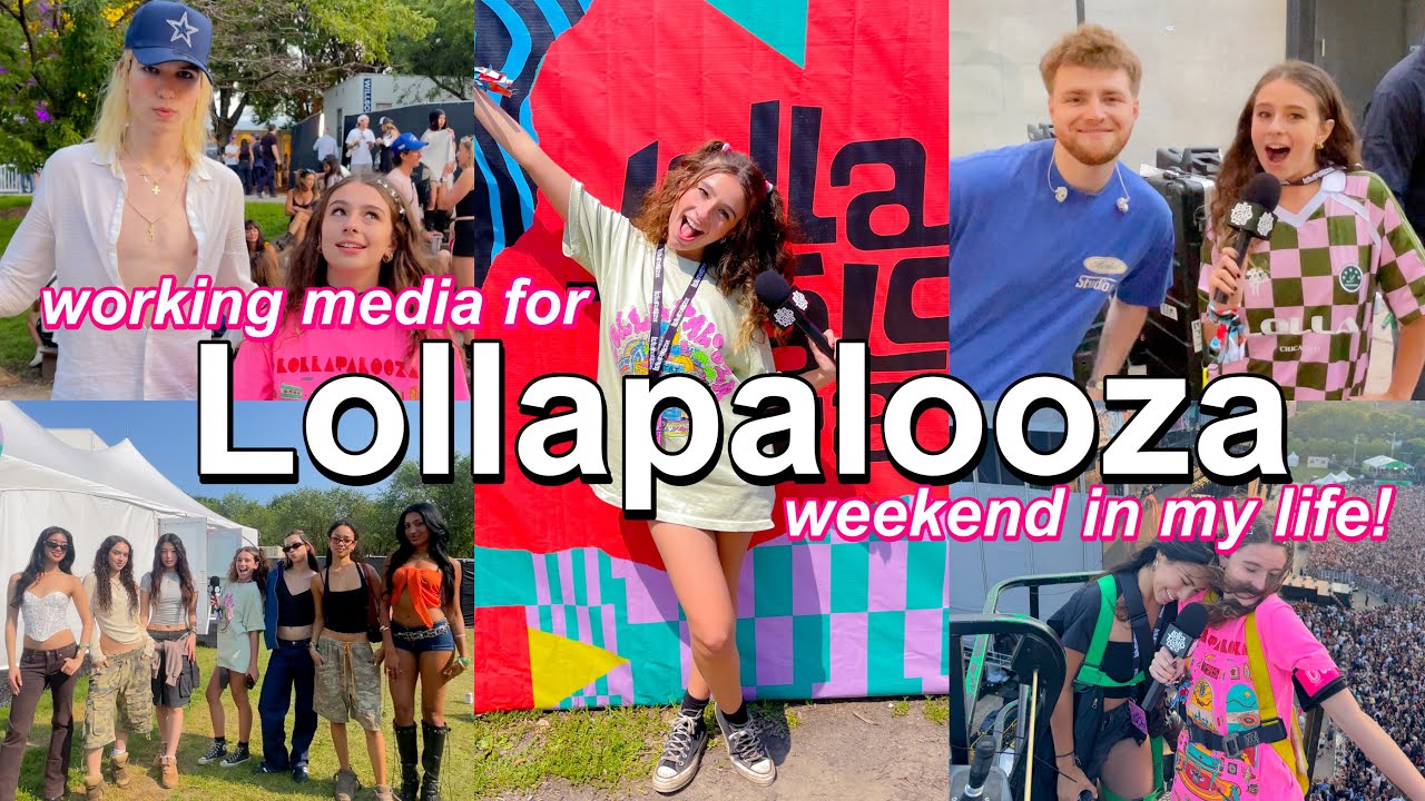 WORKING LOLLAPALOOZA 2025 | weekend in my life vlog