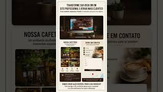 Site "CAFÉ AROMA"☕ #sites #webdesign #criacaodesites #siteprofissional #marketingdigital
