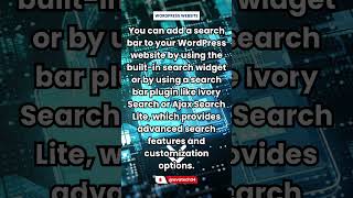 Step-by-Step Guide: Adding a Search Bar to Your WordPress Website by AVA Tech